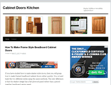 Tablet Screenshot of cabinetdoorskitchen.com